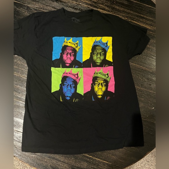 Notorious B.I.G. Other - Notorious B.I.G. Size L BIG Biggie Smalls 4 Portrait Graphic Tee Shirt